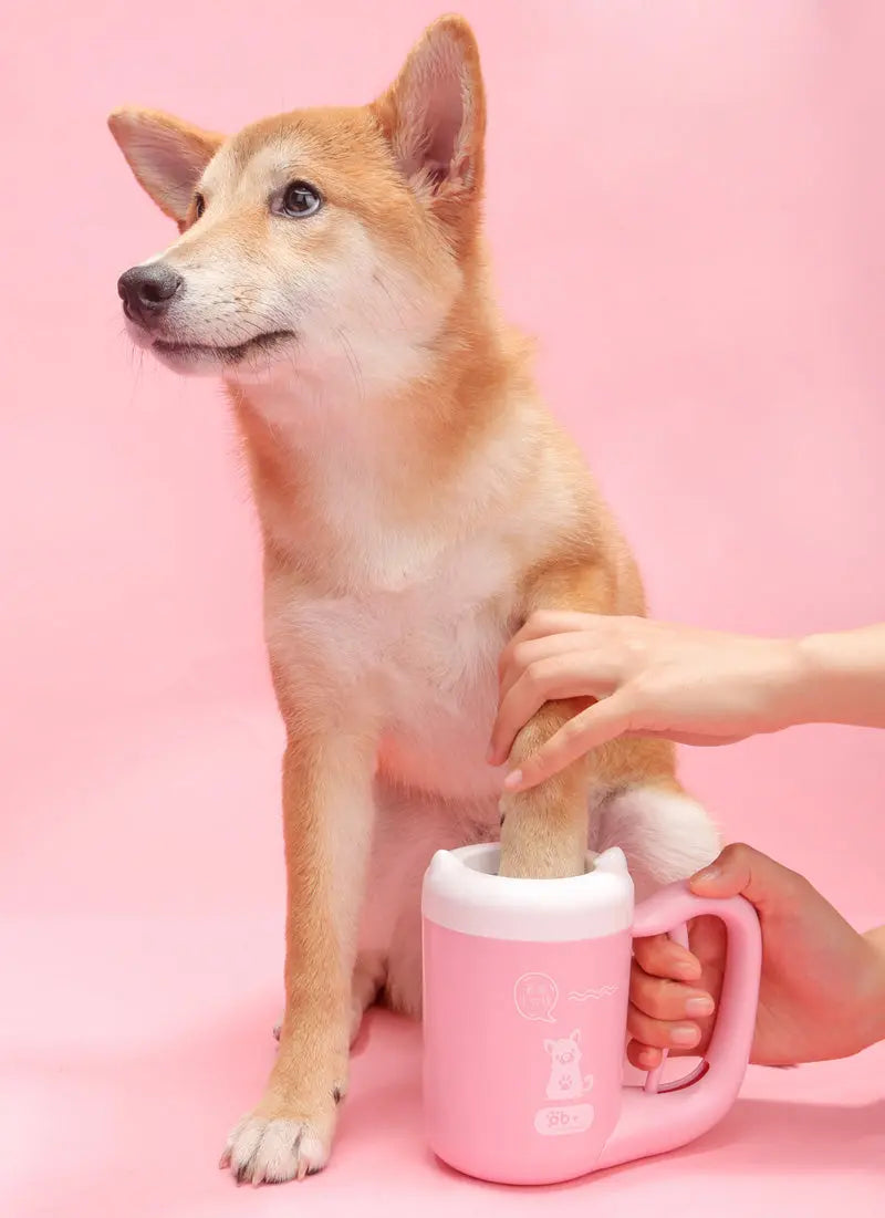 Pet Cat Dog Foot Clean Cup Cleaning Tool Silicone Washing Brush Paw Washer null