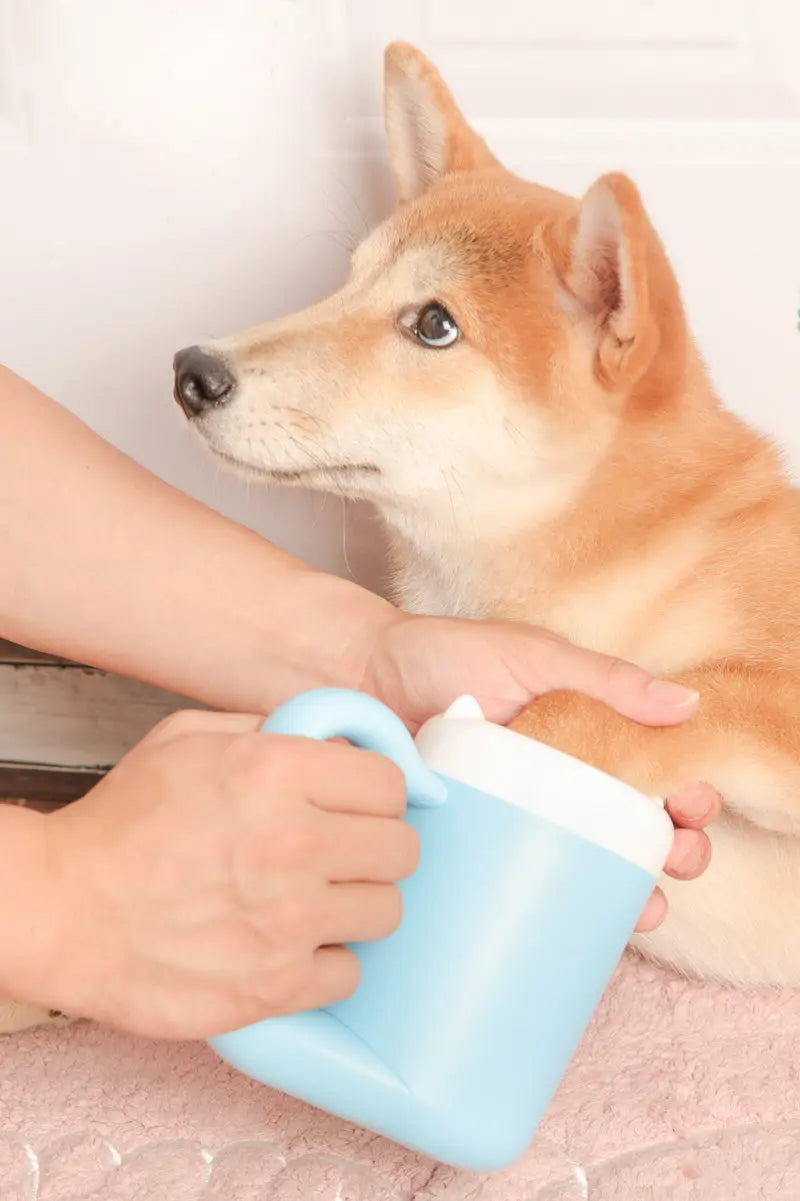 Pet Cat Dog Foot Clean Cup Cleaning Tool Silicone Washing Brush Paw Washer null