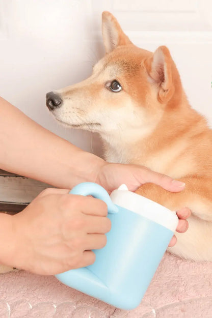 Pet Cat Dog Foot Clean Cup Cleaning Tool Silicone Washing Brush Paw Washer null