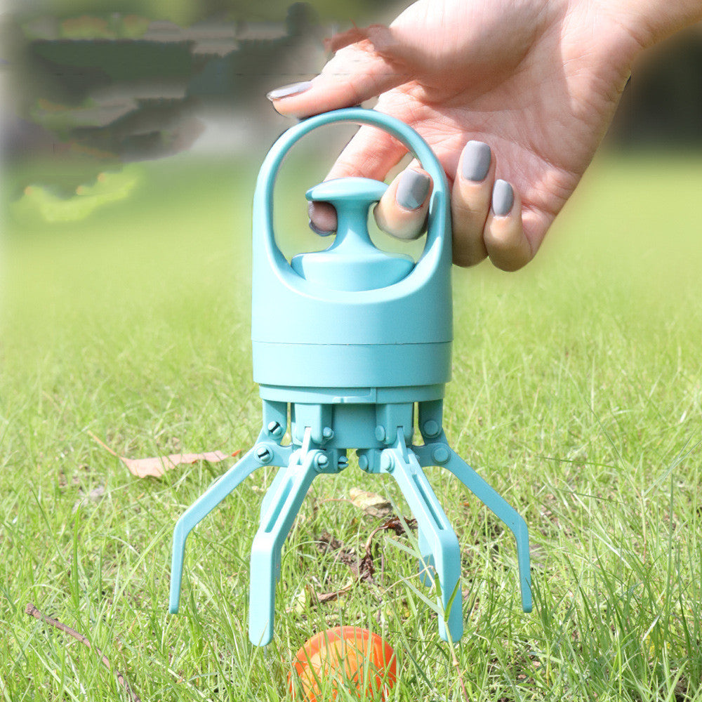 Portable Dog Pooper Scooper with Built-In Poop Bag Dispenser | Hands-Free Pet Waste Pickup Tool null